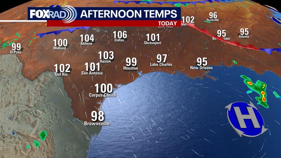 Houston Weather Update: Heat Wave Persists Wednesday with Feels Like Temperatures Soaring into the 100s
