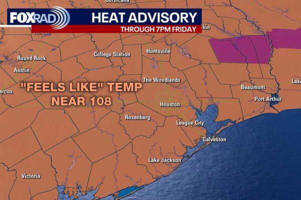 Houston Weather Update: Extended Heat Advisory Through Friday