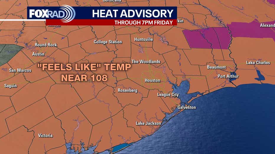 Houston Weather Update: Extended Heat Advisory Through Friday