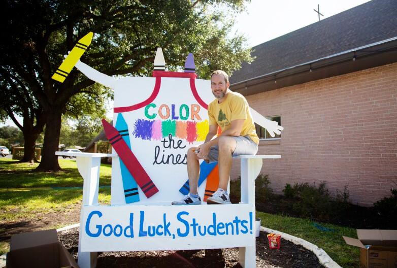 Uncovering the Fascinating History of the Giant Adirondack Chair at This Austin Church: A Political Symbol