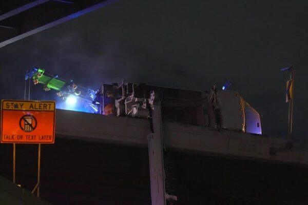 Houston I 610 North Loop Closure at I 69 Due to Lost Load Incident