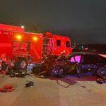 Mansfield Fire Engine Struck by Vehicle While Managing Traffic on State Highway