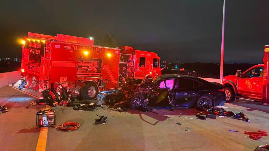 Mansfield Fire Engine Struck by Vehicle While Managing Traffic on State Highway
