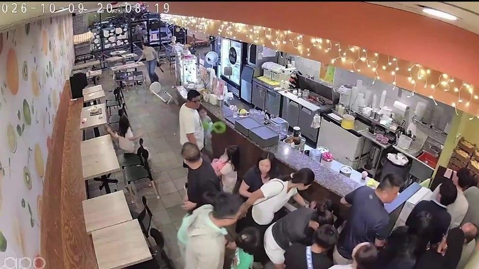 Terrifying Footage Shows Panic in Houston's Chinatown as Residents Flee Shooting Incident